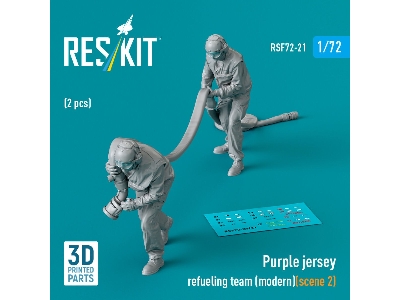 Purple Jersey Refueling Team (Modern) (Scene 2) (2 Pcs) (3d Printed) - zdjęcie 1