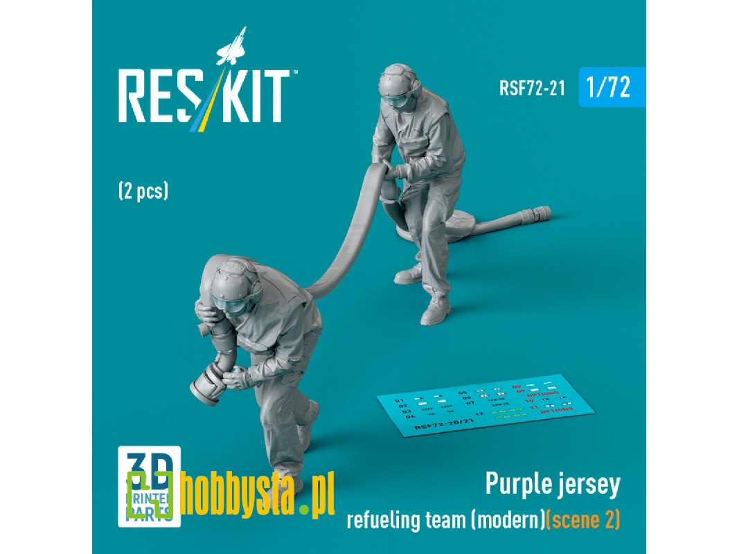 Purple Jersey Refueling Team (Modern) (Scene 2) (2 Pcs) (3d Printed) - zdjęcie 1 Purple Jersey Refueling Team (Modern) (Scene 2) (2 Pcs) (3d Printed) - zdjęcie 1