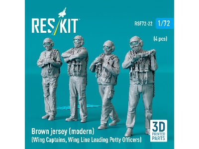 Brown Jersey (Modern) (Wing Captains, Wing Line Leading Petty Officers) (4 Pcs) (3d Printed) - zdjęcie 1