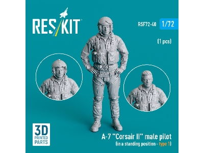 A-7 'corsair Ii' Male Pilot (In A Standing Position - Type 1) (1 Pc) (3d Printed) - zdjęcie 1