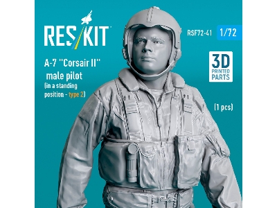 A-7 'corsair Ii' Male Pilot (In A Standing Position - Type 2) (1 Pc) (3d Printed) - zdjęcie 2