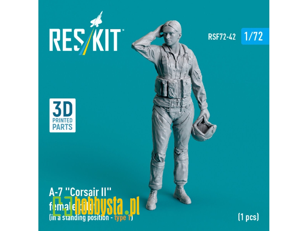 A-7 'corsair Ii' Female Pilot (In A Standing Position - Type 1) (1 Pc) (3d Printed) - zdjęcie 1 A-7 'corsair Ii' Female Pilot (In A Standing Position - Type 1) (1 Pc) (3d Printed) - zdjęcie 1