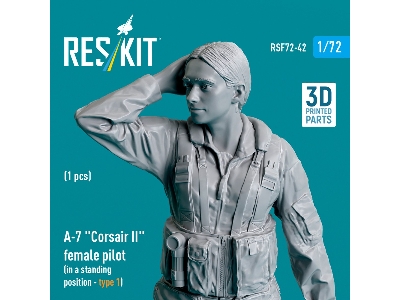A-7 'corsair Ii' Female Pilot (In A Standing Position - Type 1) (1 Pc) (3d Printed) - zdjęcie 2