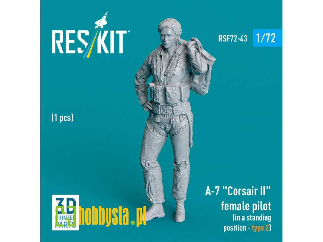 A-7 'corsair Ii' Female Pilot (In A Standing Position - Type 2) (1 Pc) (3d Printed) - zdjęcie 1 A-7 'corsair Ii' Female Pilot (In A Standing Position - Type 2) (1 Pc) (3d Printed) - zdjęcie 1