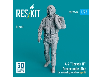 A-7 'corsair Ii' Greece Male Pilot (In A Standing Position - Type 2) (1 Pc) (3d Printed) - zdjęcie 1