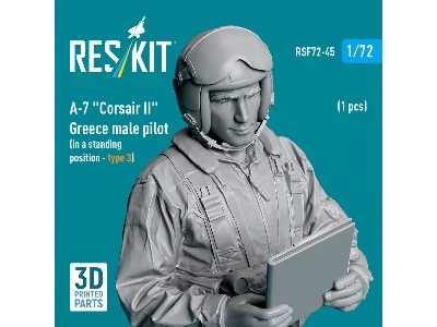 A-7 'corsair Ii' Greece Male Pilot (In A Standing Position - Type 3) (1 Pc) (3d Printed) - zdjęcie 2