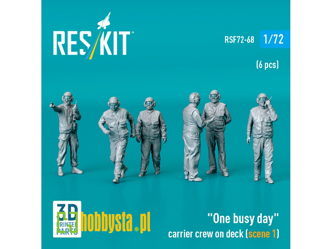 'one Busy Day' Carrier Crew On Deck (Scene 1) (6pcs) (3d Printed) - zdjęcie 1