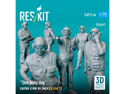 'one Busy Day' Carrier Crew On Deck (Scene 1) (6pcs) (3d Printed) - zdjęcie 2
