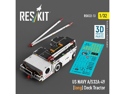 Us Navy A/S32a-49 (Long) Deck Tractor (3d Printed Model Kit) - zdjęcie 1