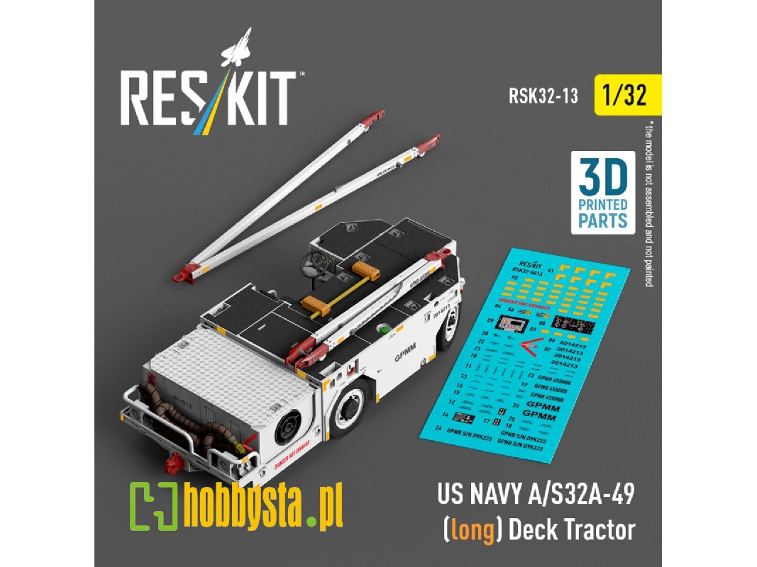 Us Navy A/S32a-49 (Long) Deck Tractor (3d Printed Model Kit) - zdjęcie 1 Us Navy A/S32a-49 (Long) Deck Tractor (3d Printed Model Kit) - zdjęcie 1