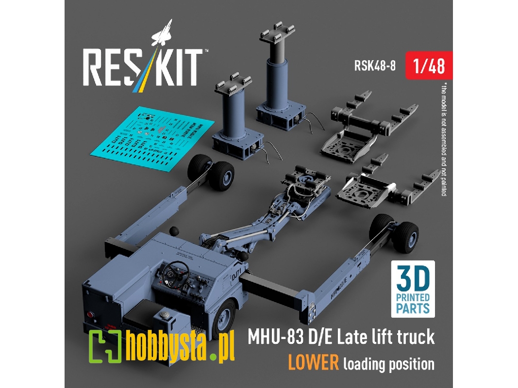 Mhu-83 D/E Late Lift Truck Lower Loading Position (3d Printed Model Kit) - zdjęcie 1 Mhu-83 D/E Late Lift Truck Lower Loading Position (3d Printed Model Kit) - zdjęcie 1