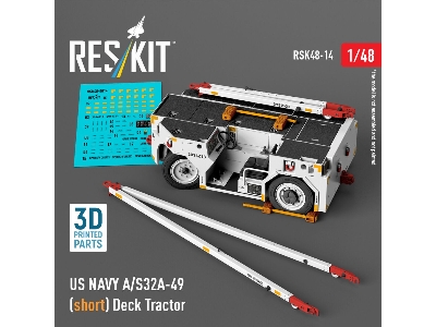Us Navy A/S32a-49 (Short) Deck Tractor (3d Printed Model Kit) - zdjęcie 1