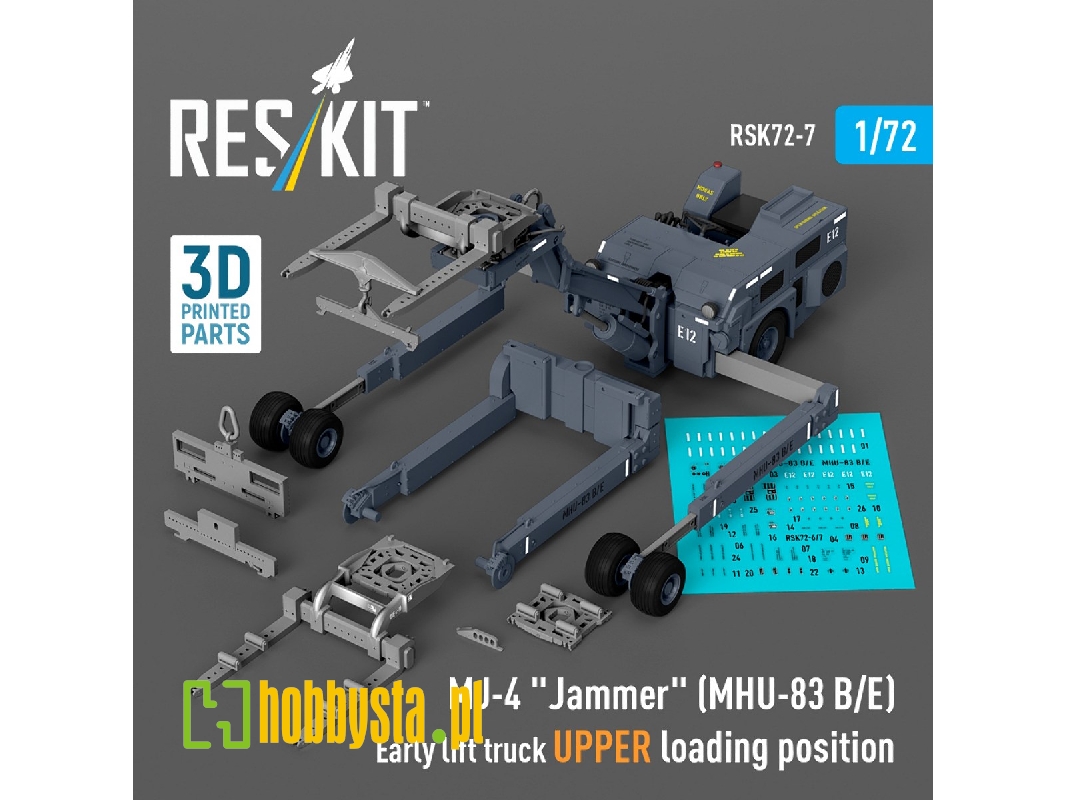 Mj-4 'jammer' (Mhu-83 B/E) Early Lift Truck Upper Loading Position (3d Printed Model Kit) - zdjęcie 1 Mj-4 'jammer' (Mhu-83 B/E) Early Lift Truck Upper Loading Position (3d Printed Model Kit) - zdjęcie 1