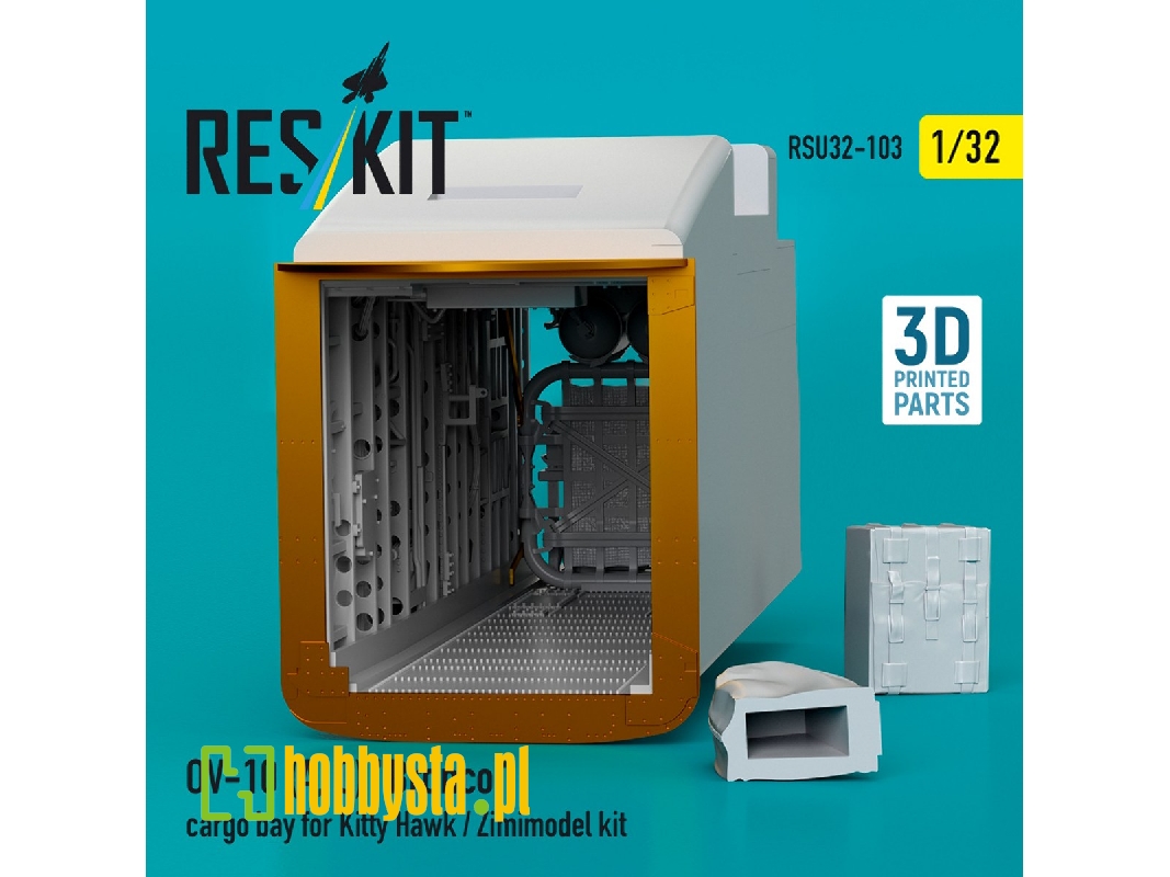 Ov-10 (A, C) 'bronco' Cargo Bay For Kitty Hawk / Zimimodel Kit (3d Printed) - zdjęcie 1 Ov-10 (A, C) 'bronco' Cargo Bay For Kitty Hawk / Zimimodel Kit (3d Printed) - zdjęcie 1