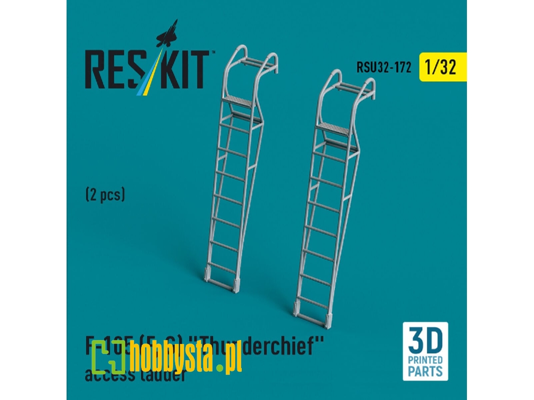 F-105 (F, G) 'thunderchief' Access Ladders (2 Pcs) (3d Printed) - zdjęcie 1 F-105 (F, G) 'thunderchief' Access Ladders (2 Pcs) (3d Printed) - zdjęcie 1