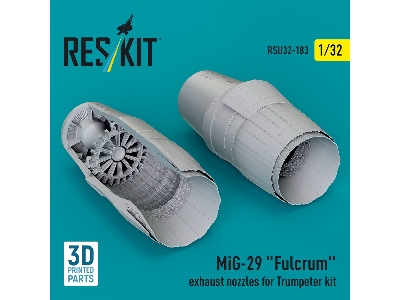 Mig-29 'fulcrum' Exhaust Nozzles For Trumpeter Kit (3d Printed) - zdjęcie 1
