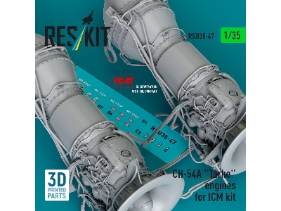 Ch-54a 'tarhe' Engines For Icm Kit (3d Printed) - zdjęcie 1