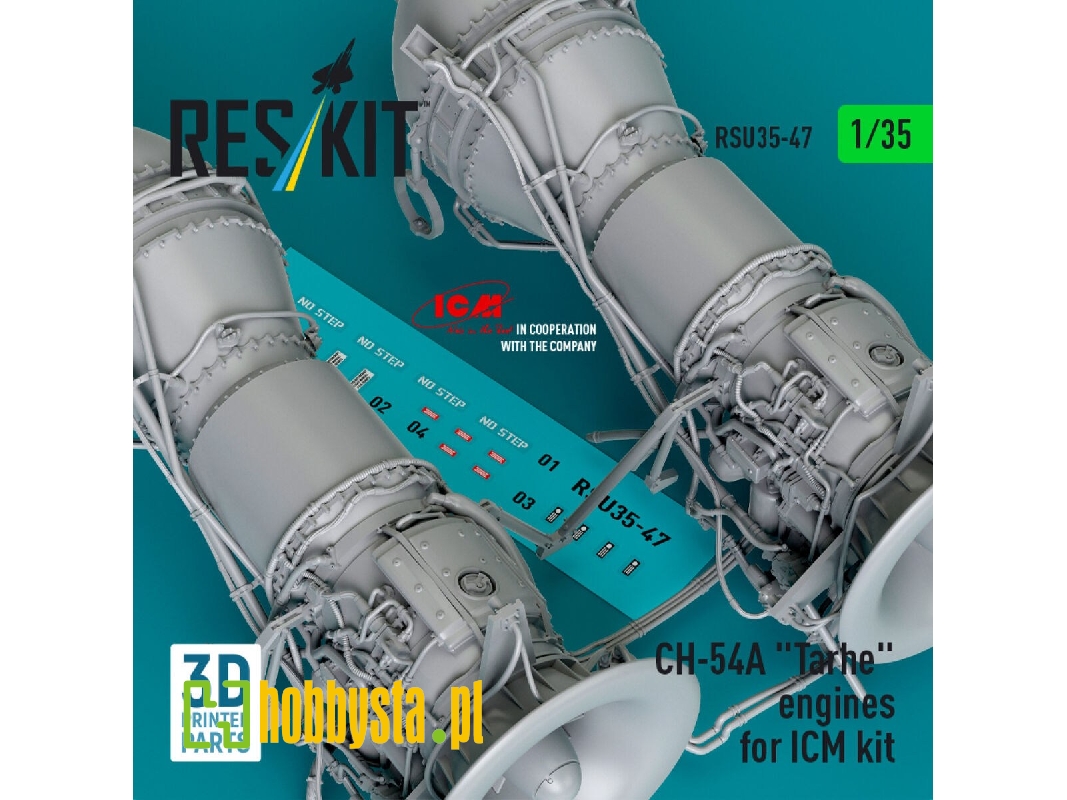 Ch-54a 'tarhe' Engines For Icm Kit (3d Printed) - zdjęcie 1 Ch-54a 'tarhe' Engines For Icm Kit (3d Printed) - zdjęcie 1