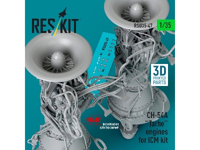 Ch-54a 'tarhe' Engines For Icm Kit (3d Printed) - zdjęcie 2