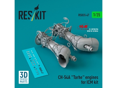 Ch-54a 'tarhe' Engines For Icm Kit (3d Printed) - zdjęcie 3