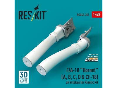 F/A-18 'hornet' (A, B, C, D & Cf-18) Air Intakes For Kinetic Kit (3d Printed) - zdjęcie 1