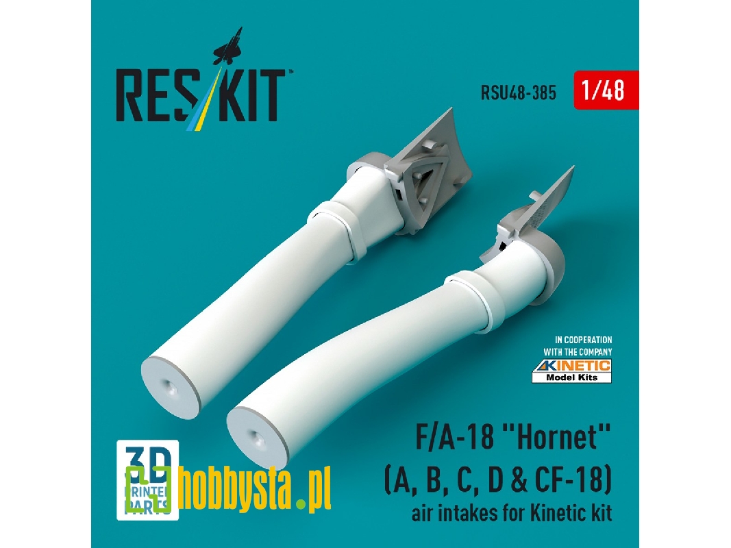 F/A-18 'hornet' (A, B, C, D & Cf-18) Air Intakes For Kinetic Kit (3d Printed) - zdjęcie 1 F/A-18 'hornet' (A, B, C, D & Cf-18) Air Intakes For Kinetic Kit (3d Printed) - zdjęcie 1