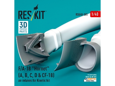 F/A-18 'hornet' (A, B, C, D & Cf-18) Air Intakes For Kinetic Kit (3d Printed) - zdjęcie 2