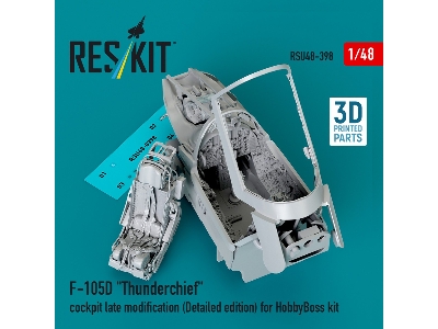 F-105d 'thunderchief' Cockpit Late Modification (Detailed Edition) For Hobbyboss Kit (3d Printed) - zdjęcie 2