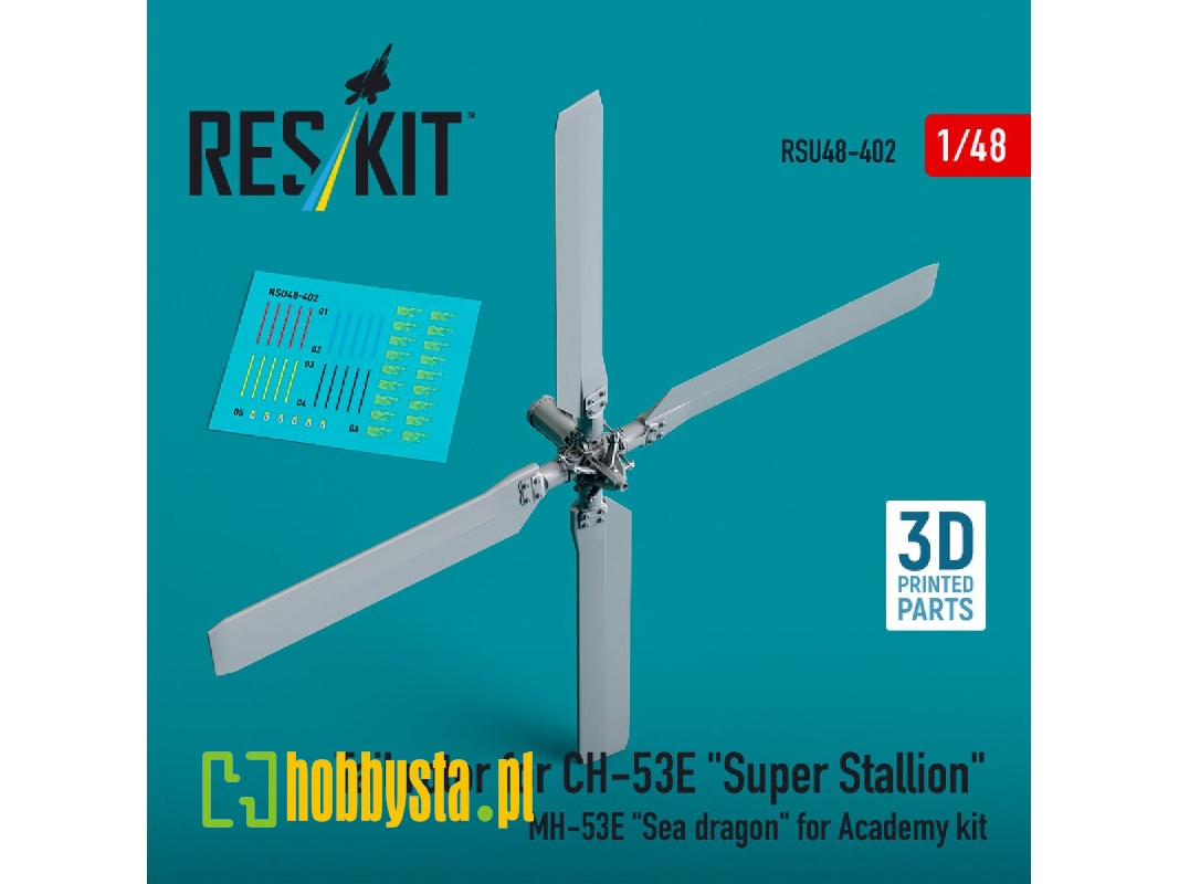 Tail Rotor For Ch-53e 'super Stallion', Mh-53e 'sea Dragon' For Academy Kit (3d Printed) - zdjęcie 1 Tail Rotor For Ch-53e 'super Stallion', Mh-53e 'sea Dragon' For Academy Kit (3d Printed) - zdjęcie 1