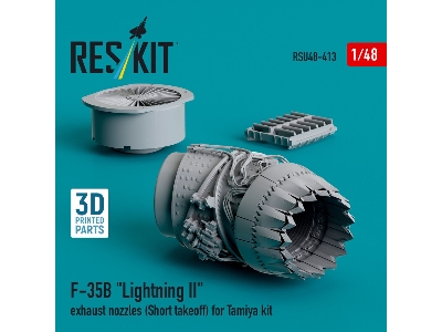 &#8203;f-35b 'lightning Ii' Exhaust Nozzle (Short Takeoff) For Tamiya Kit (3d Printed) - zdjęcie 1