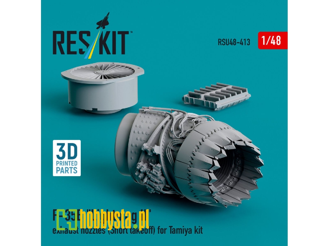 ​f-35b 'lightning Ii' Exhaust Nozzle (Short Takeoff) For Tamiya Kit (3d Printed) - zdjęcie 1 ​f-35b 'lightning Ii' Exhaust Nozzle (Short Takeoff) For Tamiya Kit (3d Printed) - zdjęcie 1