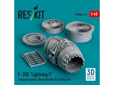 &#8203;f-35b 'lightning Ii' Exhaust Nozzle (Short Takeoff) For Tamiya Kit (3d Printed) - zdjęcie 2