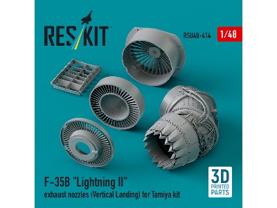 &#8203;f-35b 'lightning Ii' Exhaust Nozzles (Vertical Landing) For Tamiya Kit (3d Printed) - zdjęcie 2