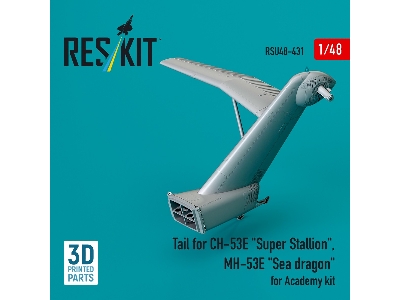 Tail For Ch-53e 'super Stallion', Mh-53e 'sea Dragon' For Academy Kit (3d Printed) - zdjęcie 1