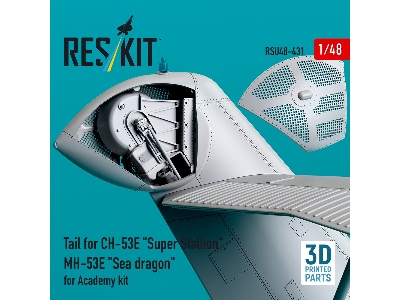 Tail For Ch-53e 'super Stallion', Mh-53e 'sea Dragon' For Academy Kit (3d Printed) - zdjęcie 4