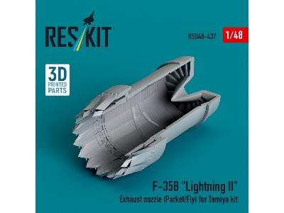 &#8203;f-35b 'lightning Ii' Exhaust Nozzle (Parked/Fly) For Tamiya Kit (3d Printed) - zdjęcie 2
