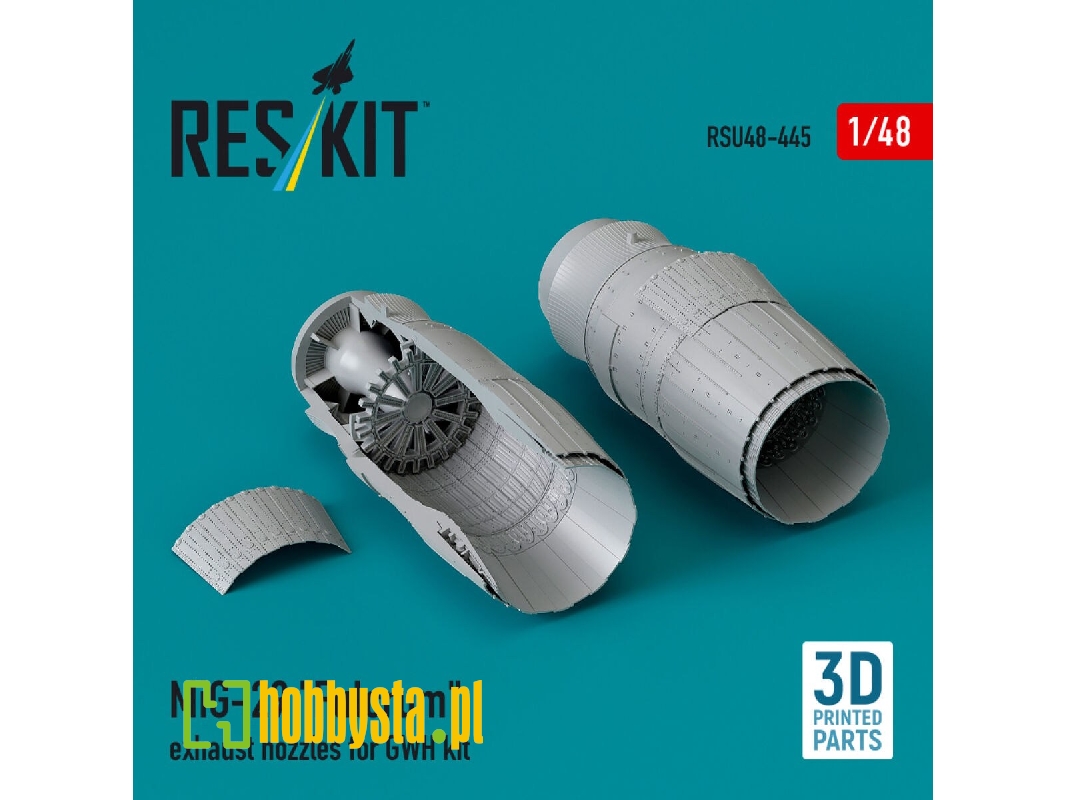 Mig-29 'fulcrum' Exhaust Nozzles For Gwh Kit (3d Printed) - zdjęcie 1 Mig-29 'fulcrum' Exhaust Nozzles For Gwh Kit (3d Printed) - zdjęcie 1