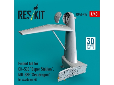 Folded Tail For Ch-53e 'super Stallion', Mh-53e 'sea Dragon' For Academy Kit (3d Printed) - zdjęcie 1