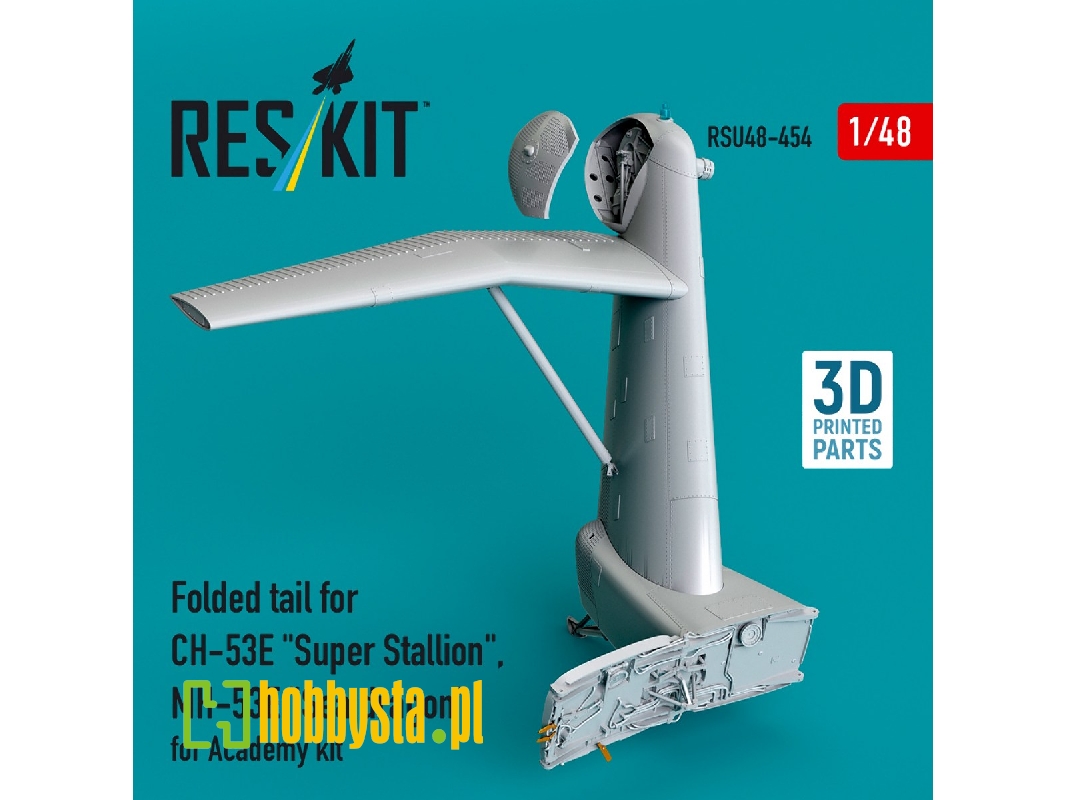 Folded Tail For Ch-53e 'super Stallion', Mh-53e 'sea Dragon' For Academy Kit (3d Printed) - zdjęcie 1 Folded Tail For Ch-53e 'super Stallion', Mh-53e 'sea Dragon' For Academy Kit (3d Printed) - zdjęcie 1