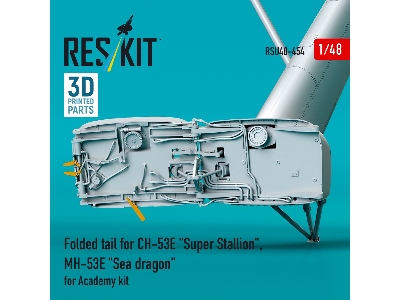 Folded Tail For Ch-53e 'super Stallion', Mh-53e 'sea Dragon' For Academy Kit (3d Printed) - zdjęcie 2