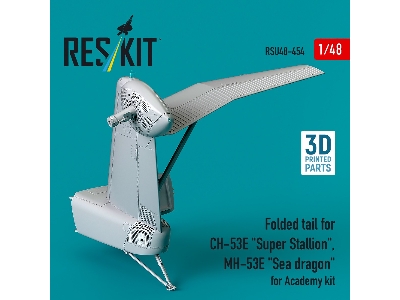 Folded Tail For Ch-53e 'super Stallion', Mh-53e 'sea Dragon' For Academy Kit (3d Printed) - zdjęcie 3
