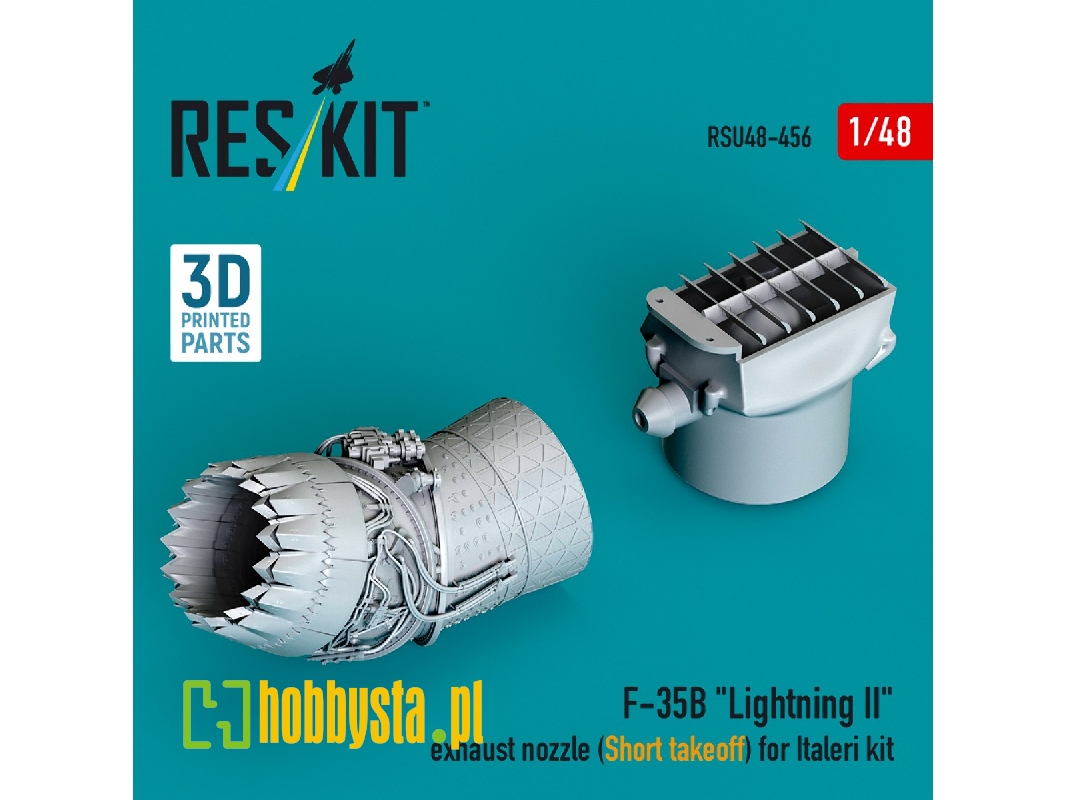 F-35b 'lightning Ii' Exhaust Nozzle (Short Takeoff) For Italeri Kit (3d Printed) - zdjęcie 1 F-35b 'lightning Ii' Exhaust Nozzle (Short Takeoff) For Italeri Kit (3d Printed) - zdjęcie 1
