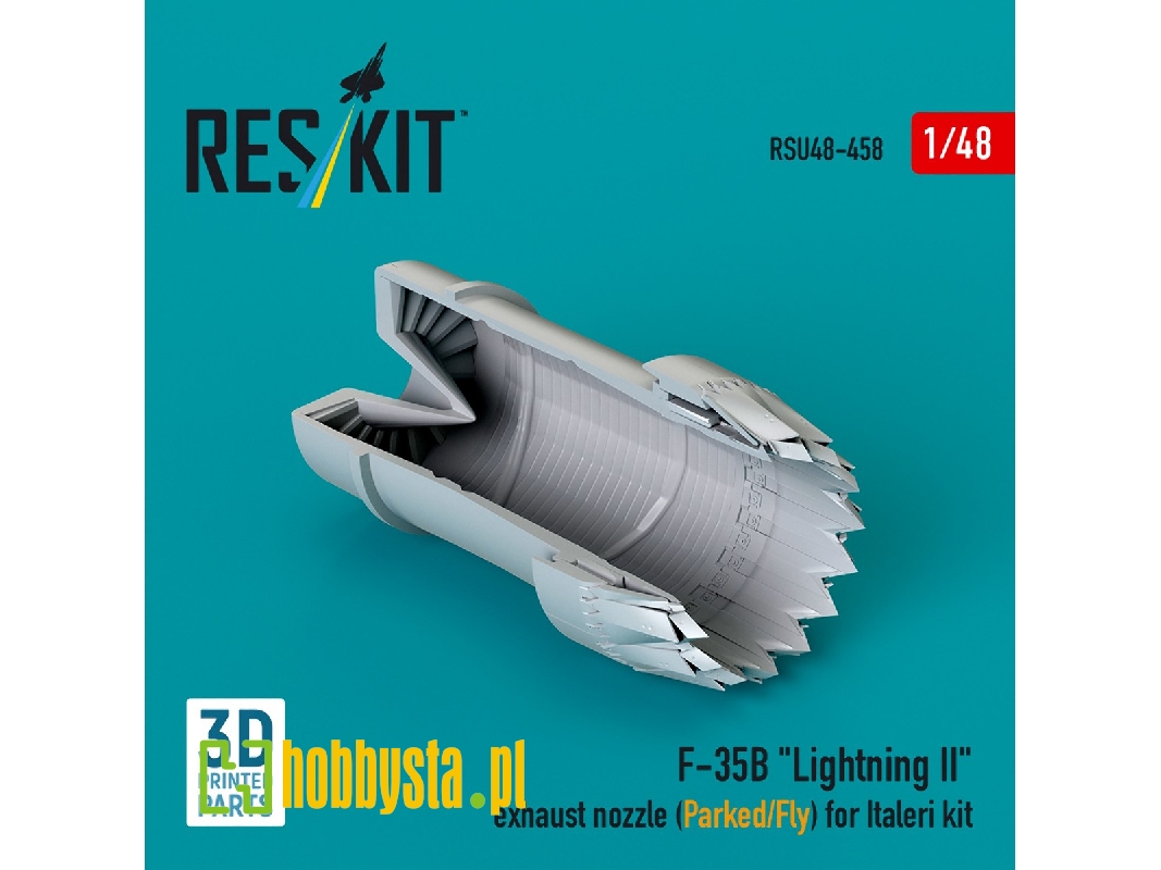 F-35b 'lightning Ii' Exhaust Nozzle (Parked/Fly) For Italeri Kit (3d Printed) - zdjęcie 1 F-35b 'lightning Ii' Exhaust Nozzle (Parked/Fly) For Italeri Kit (3d Printed) - zdjęcie 1