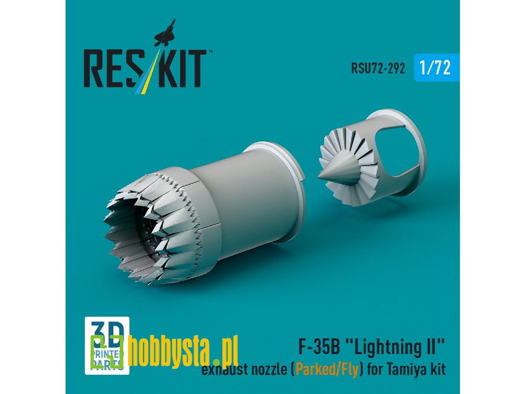 F-35b 'lightning Ii' Exhaust Nozzle (Parked/Fly) For Tamiya Kit (3d Printed) - zdjęcie 1 F-35b 'lightning Ii' Exhaust Nozzle (Parked/Fly) For Tamiya Kit (3d Printed) - zdjęcie 1