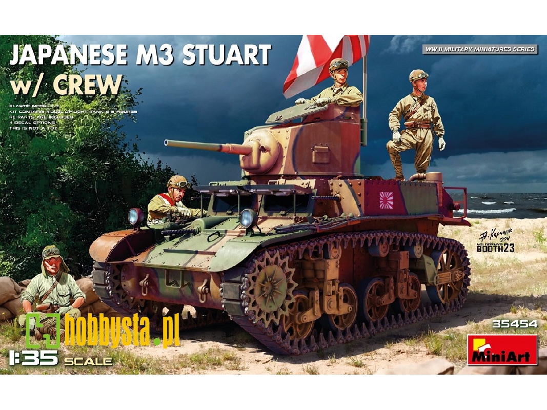 Japanese M3 Stuart W/crew - zdjęcie 1 Japanese M3 Stuart W/crew - zdjęcie 1