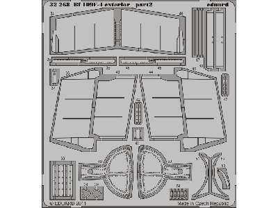  Bf 109F-4 exterior 1/32 - Trumpeter - blaszki - zdjęcie 3