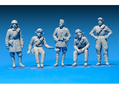 Italian Tank Crew. Resin Heads - zdjęcie 4