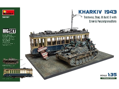 Kharkiv 1943: Tram & Stug. Iii Ausf. G W/crew. Big Set - zdjęcie 1