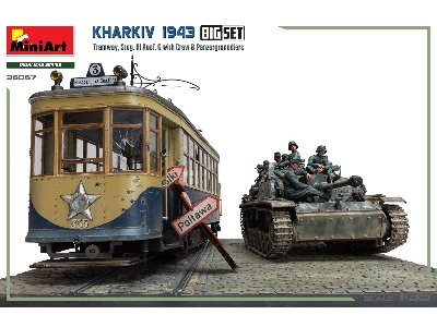 Kharkiv 1943: Tram & Stug. Iii Ausf. G W/crew. Big Set - zdjęcie 5
