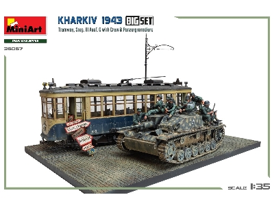 Kharkiv 1943: Tram & Stug. Iii Ausf. G W/crew. Big Set - zdjęcie 7